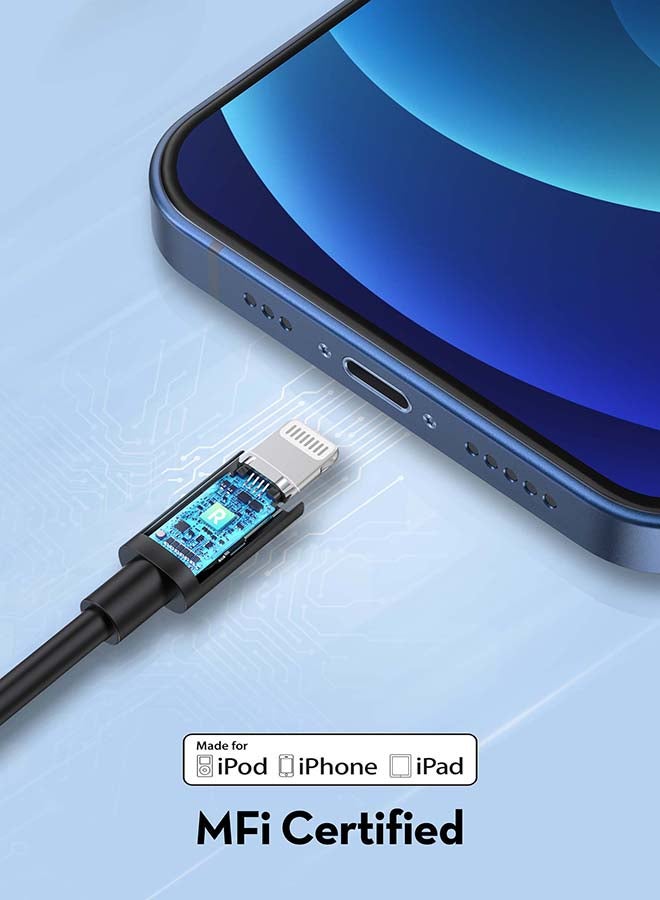 راف باور MFI-سلك راف باور من تايب سي الى تايب سي 3 متر - اسود أسود - Image 5