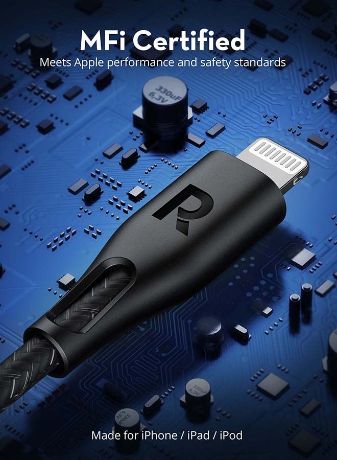 راف باور كابل شحن USB-A إلى Lightning بطول 1.2 متر - Image 5