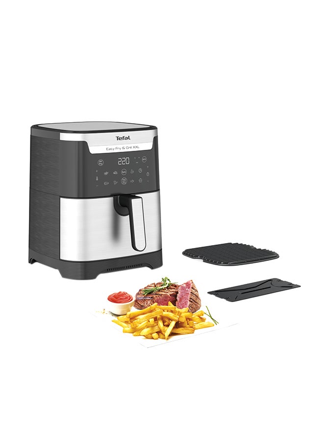 Tefal - Air fryer | Easy Fry & Grill 2-in-1 Airfryer and Grill |Digital | XXL | Flexcook Divider for Dual Cooking 6.5 L 1830 W EY801D27 Black / stainless steel - Image 1