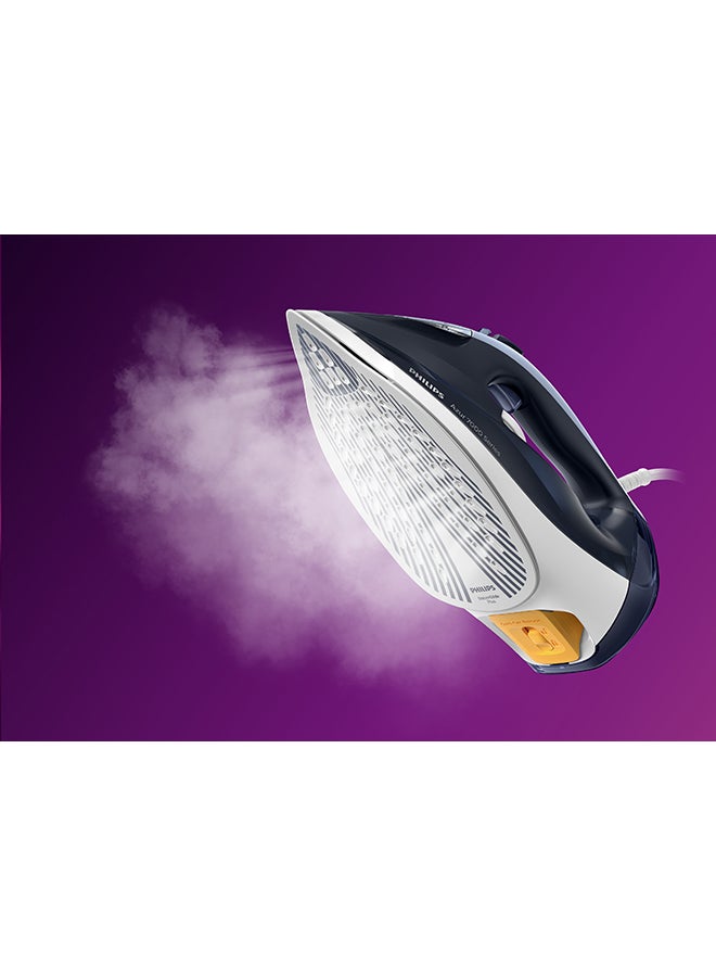 Philips - Steam Iron 7000 Series - 50g/min Continuous Steam, 250g Steam Boost, SteamGlide Plus Soleplate, Auto-Off, Vertical Steam, 2800 W DST7030/26 Dark Blue - Image 1