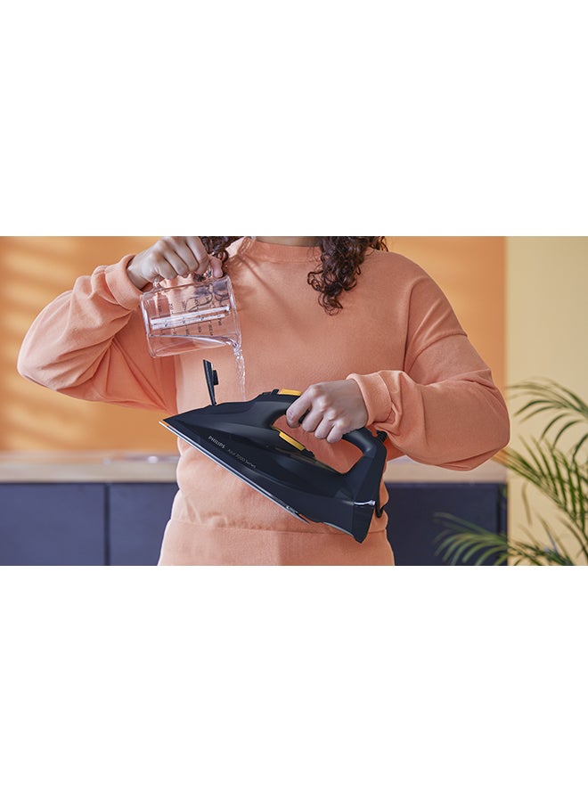 Philips - Steam Iron 7000 Series - 55g/min Continuous Steam, 250g Steam Boost, SteamGlide Elite Soleplate, Auto-Off, Vertical Steam, Drip Stop, 3000 W DST7060/26 Blue/Yellow - Image 1