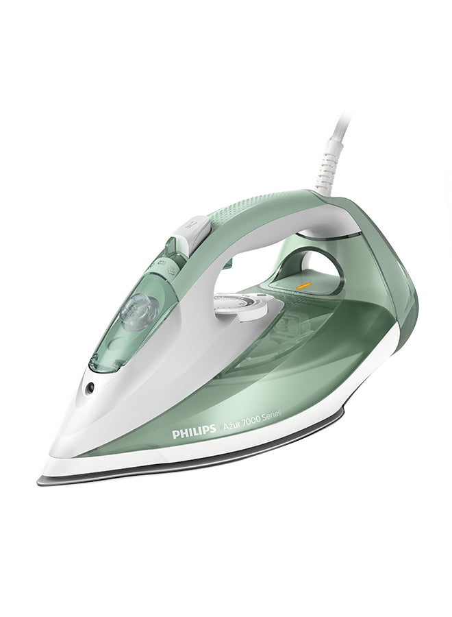 Philips - Steam Iron 7000 Series - 45g/min Continuous Steam, 220g Steam Boost, SteamGlide Plus Soleplate, 300 ml 2600 W DST7012/76 Desert Green/Grey - Image 1