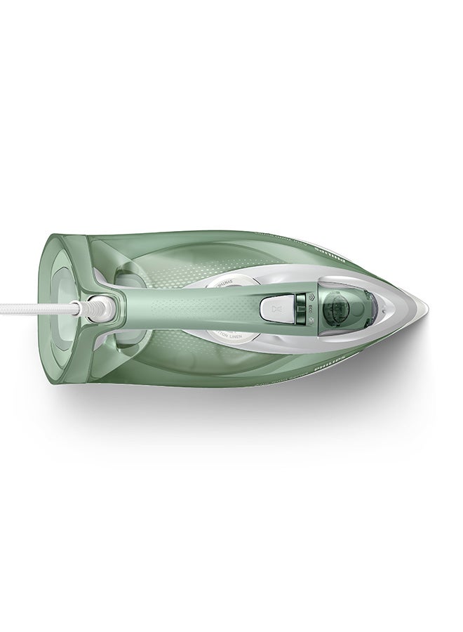 Philips - Steam Iron 7000 Series - 45g/min Continuous Steam, 220g Steam Boost, SteamGlide Plus Soleplate, 300 ml 2600 W DST7012/76 Desert Green/Grey - Image 1