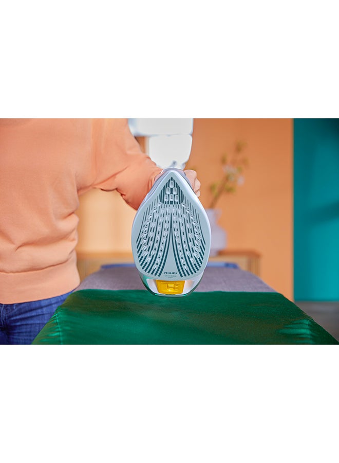 Philips - Steam Iron 7000 Series - 45g/min Continuous Steam, 220g Steam Boost, SteamGlide Plus Soleplate, 300 ml 2600 W DST7012/76 Desert Green/Grey - Image 1