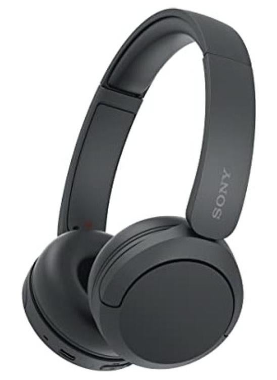 سوني سماعة لاسلكية تعمل بالبلوتوث WH-CH520 على الأذن مع ميكروفون للمكالمات الهاتفية أسود - Image 1