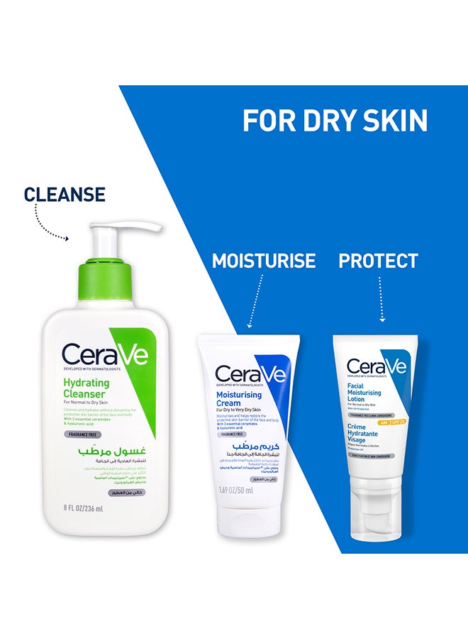 كريم مرطّب للبشرة الجافة مع حمض الهيالورونيك 50ملليلتر