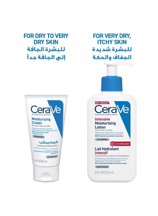 CeraVe Moisturising Cream for Dry to Very Dry Skin 3 Essential Ceramides 50ml 50ml - Image 3
