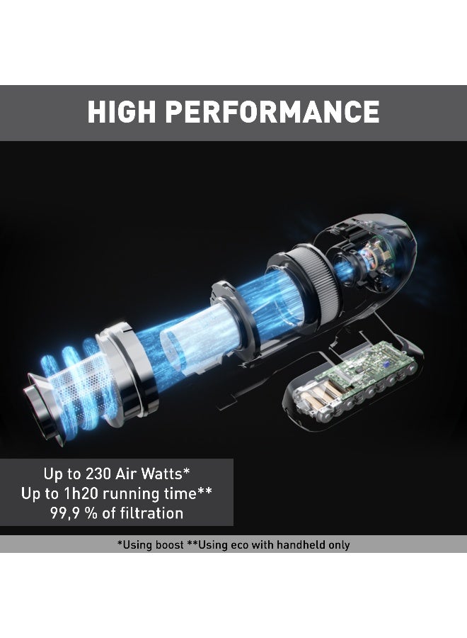 تيفال X-فورس فليكس 15.60 مكنسة عصا لاسلكية بقدرة 230.0 واط TY99F1HO باللون الأسود والنحاسي 230 W TY99F1HO - Image 3