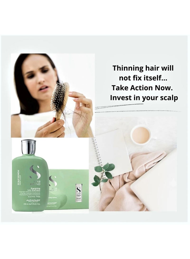 ALFAPARF - Milano Semi di Lino Scalp Renew Energizing Low Shampoo, 250 ml - Image 1
