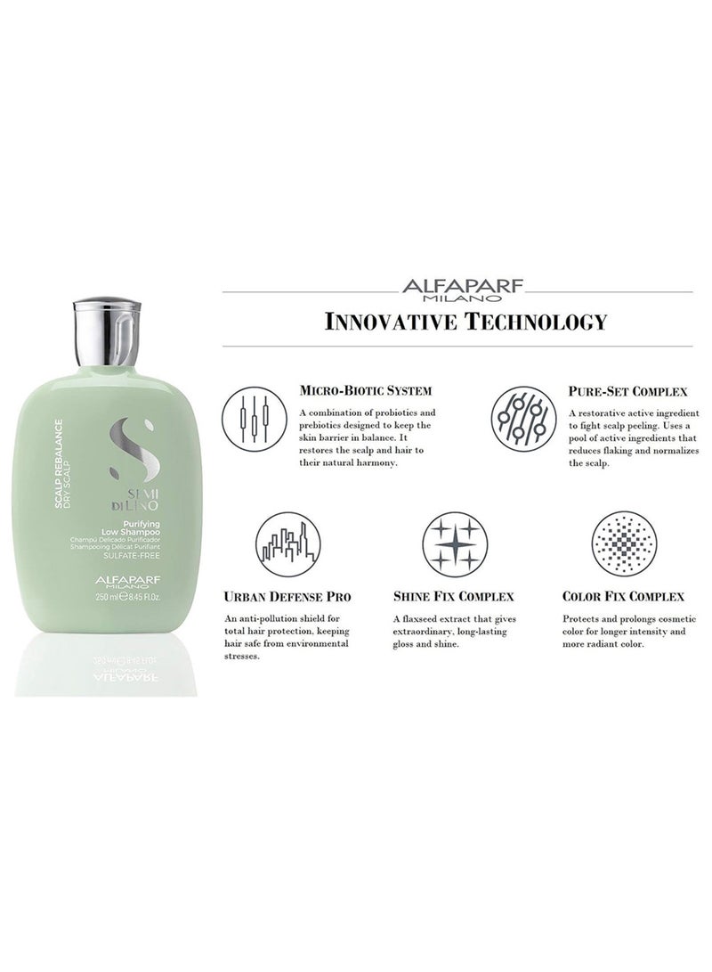 ALFAPARF Milano Semi Di Lino Scalp Rebalance Shampoo For Dry and Oily Sulfate-Free  - Image 4