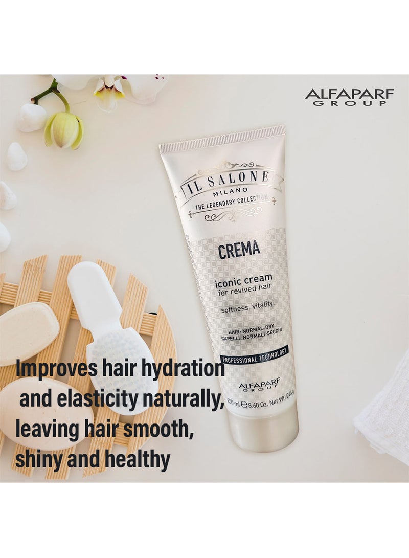 ALFAPARF Il Salone Milano Professional Iconic Cream Mask for Normal to Dry Hair 250ml - Image 3