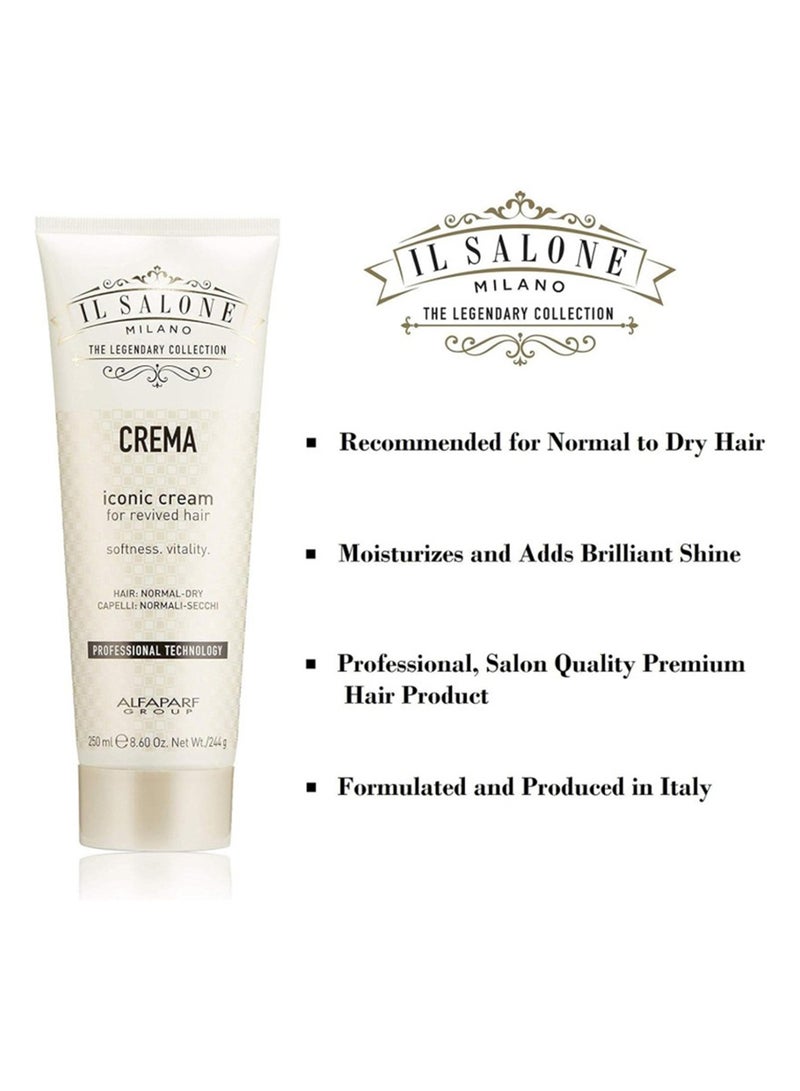 ALFAPARF Il Salone Milano Professional Iconic Cream Mask for Normal to Dry Hair 250ml - Image 2