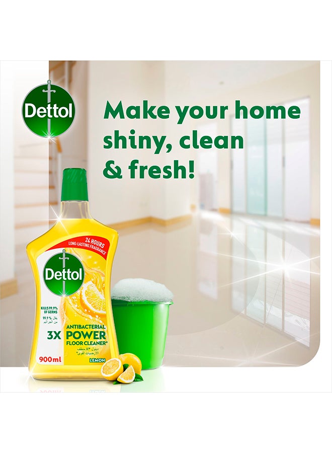 Dettol - Lemon Healthy Floor Cleaner Pack of 2 900ml - Image 1