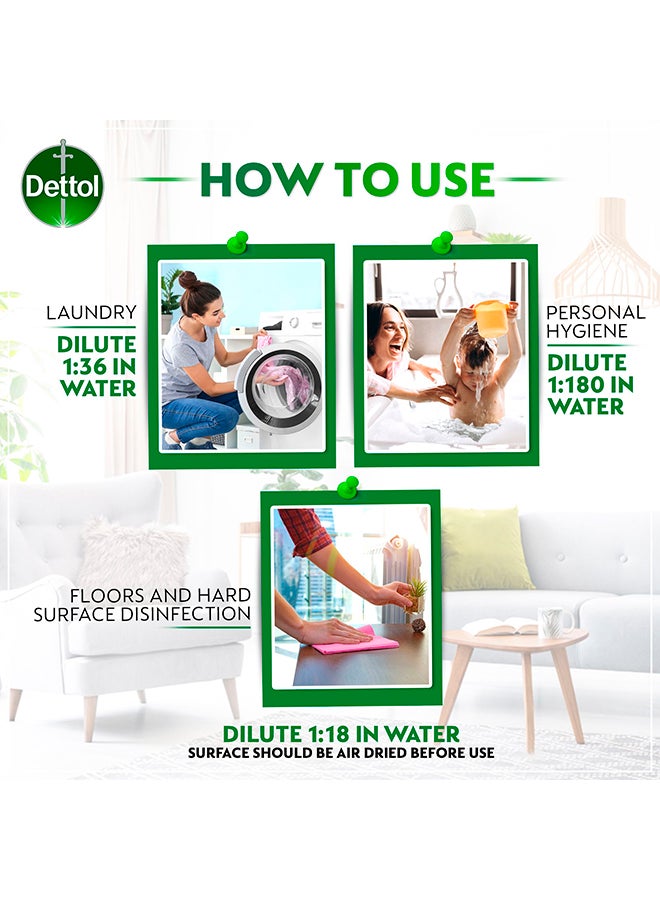 Dettol - Lemon Healthy Floor Cleaner Pack of 2 900ml - Image 1