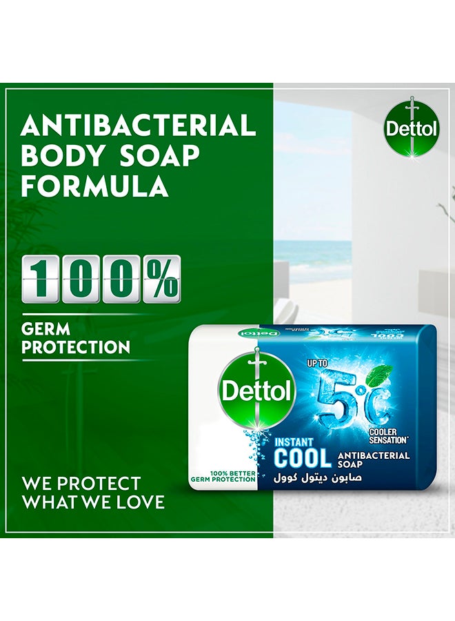 ديتول صابون استحمام مضاد للبكتيريا برائحة النعناع والأوكالبتوس عبوة من 4 - Image 2