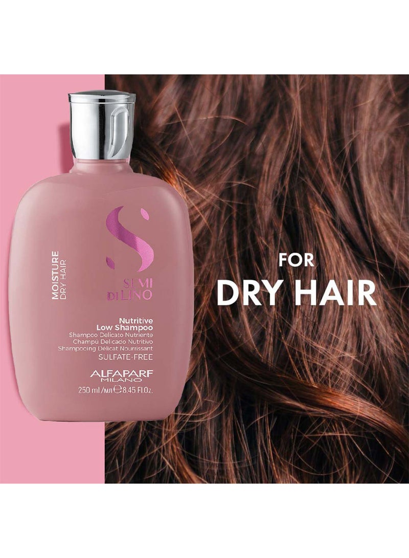 ALFAPARF - Milano Semi di Lino Moisture Nutritive Low Shampoo, 250 ml - Image 1