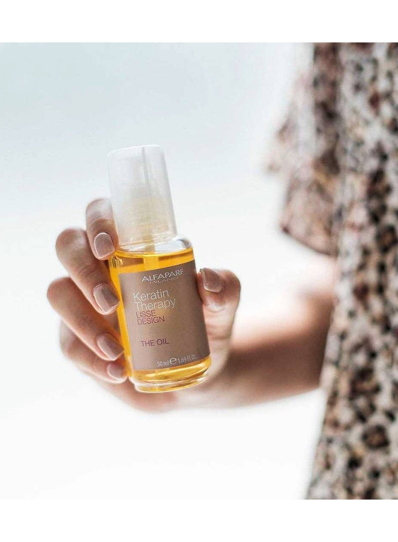 ALFAPARF Milano Keratin Therapy Lisse Design The Oil 50ml - Image 5