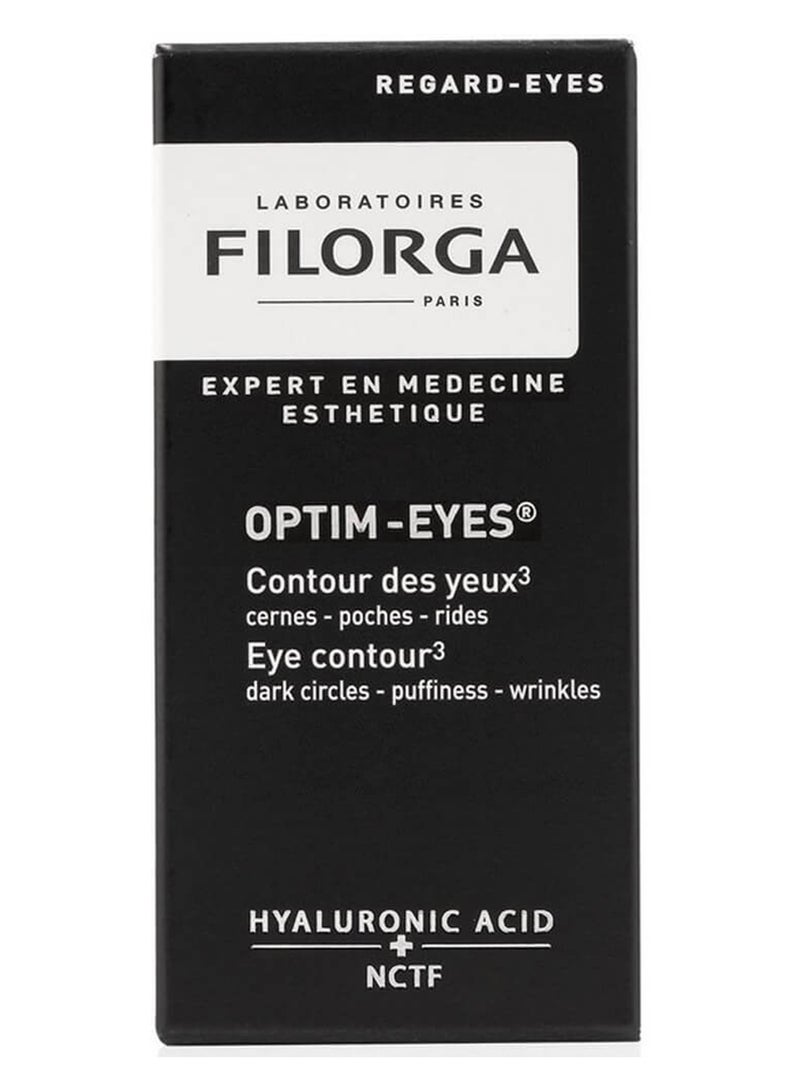 FILORGA Optim Eyes Dark Circles Puffiness Wrinkles Eye Contour Cream 15ml  - Image 2