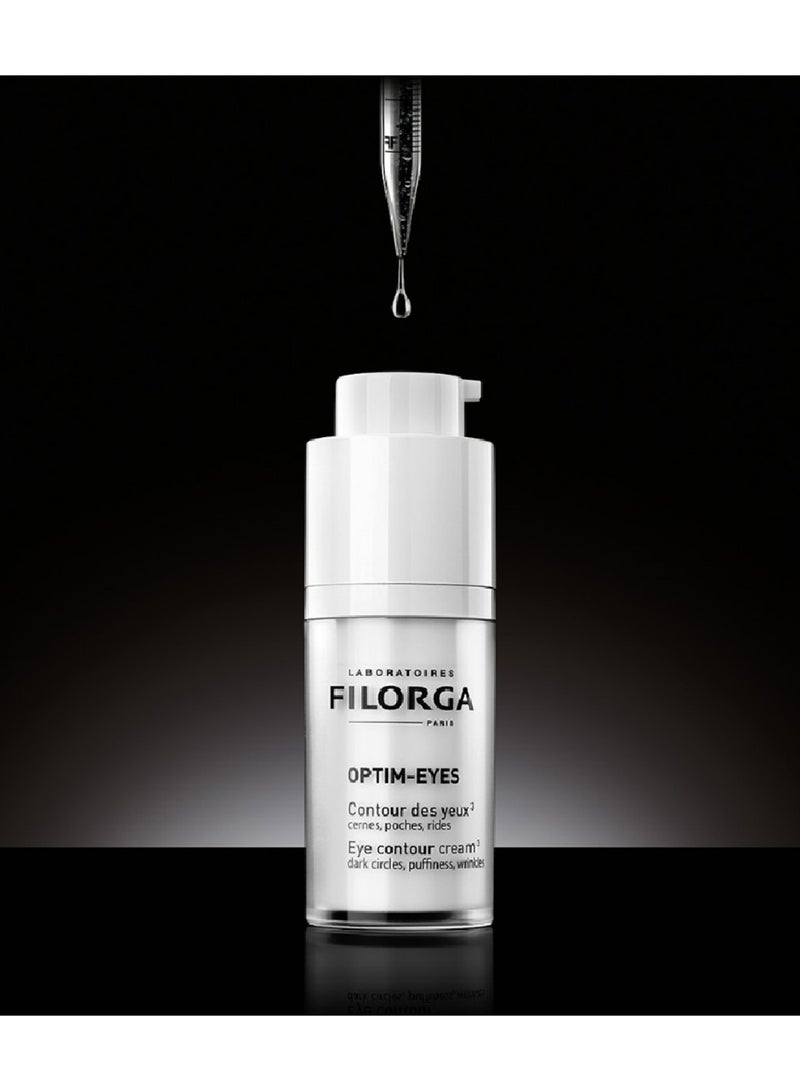 FILORGA Optim Eyes Dark Circles Puffiness Wrinkles Eye Contour Cream 15ml  - Image 3