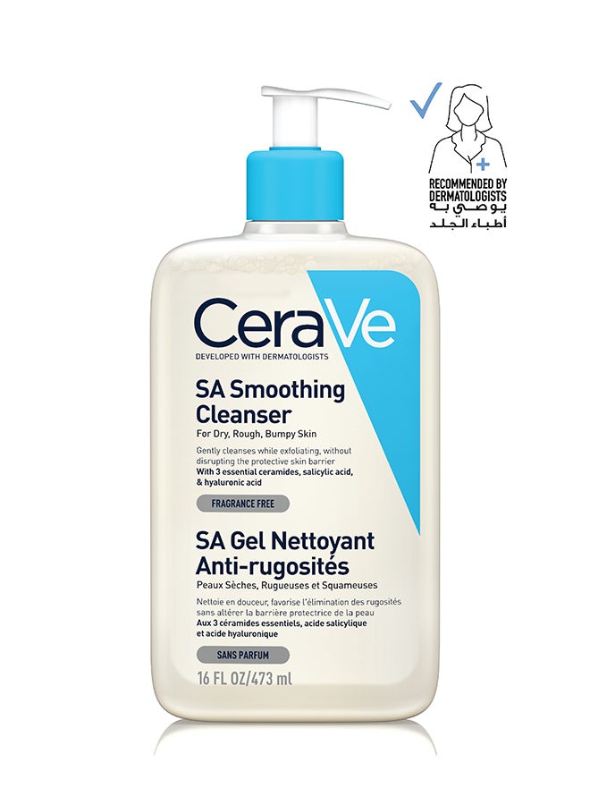 CeraVe SA Smoothing Cleanser For Normal, Dry, Rough and Bumpy Skin With Salicylic Acid 473ml - Image 1