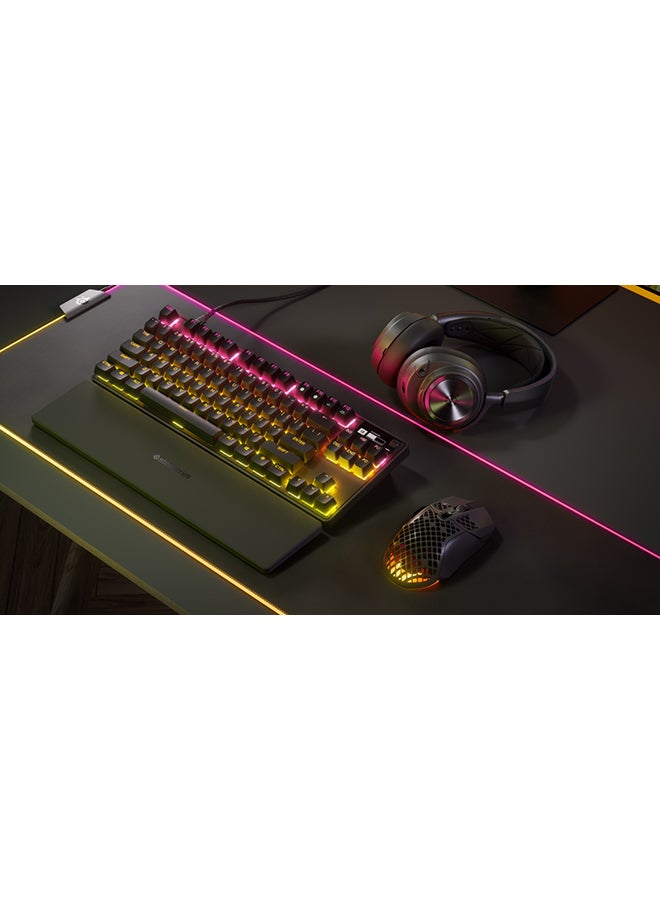 steelseries - Apex Pro TKL Wired Mechanical Keyboard, OmniPoint Switches, Adjustable Actuation, With RGB Backlighting, OLED Smart Display, Full Key, USB Type A, English Layout, Black | 64856 - Image 1