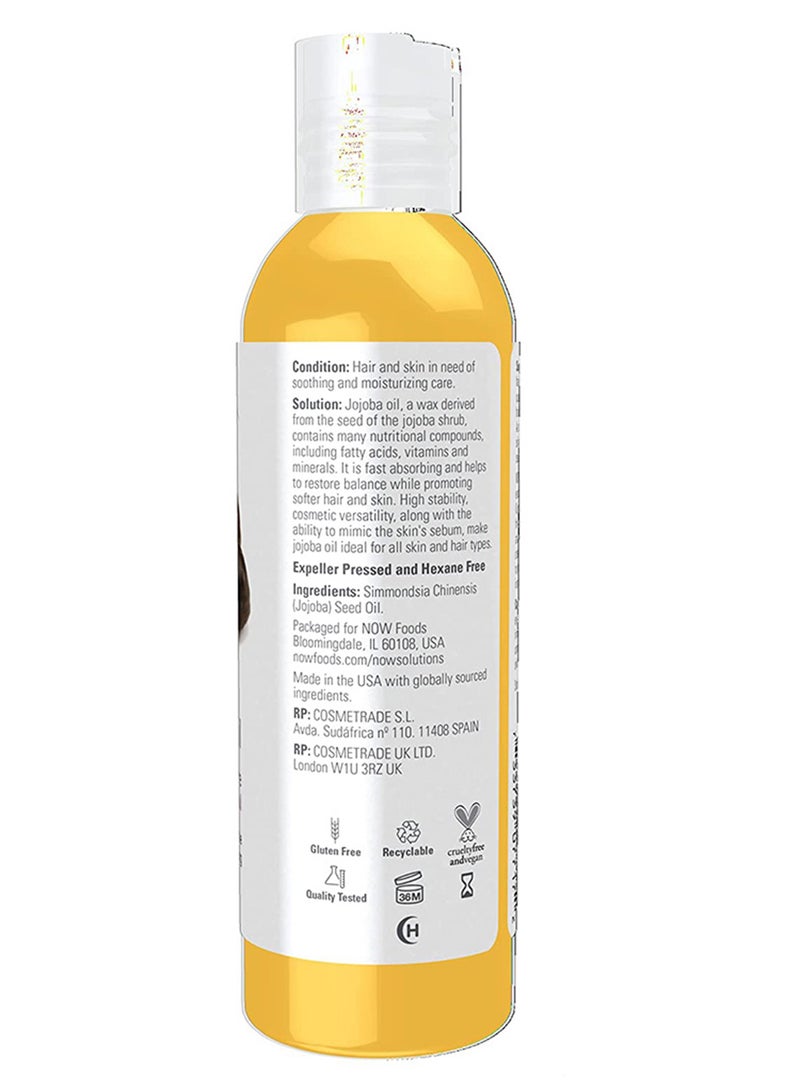 Now Foods - Organic Jojoba Oil 4 Ounce - Image 1