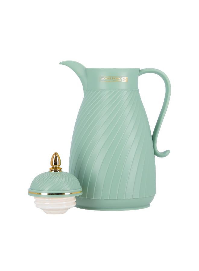 Royalford - Royalford Hani 1 L Vacuum Flask- RF11227| Glass Vacuum Flask with Glass Inner| Keeps Your Drinks Hot or Cold, Asbestos-Free and Hygienic| Leak-Proof and Portable Design| Suitable for Indoor and Outdoor Use Multicolour - Image 1