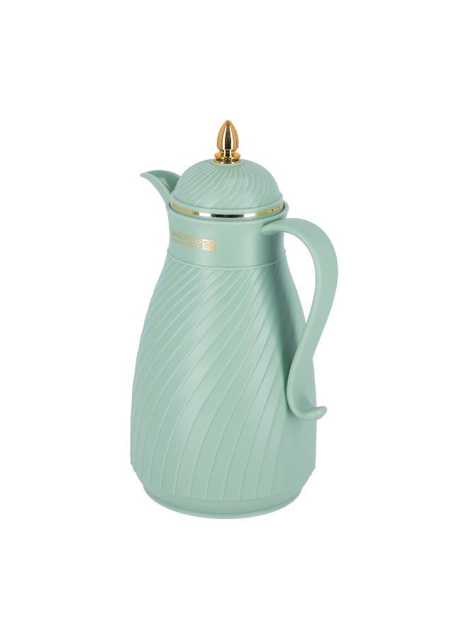 Royalford - Royalford Hani 1 L Vacuum Flask- RF11227| Glass Vacuum Flask with Glass Inner| Keeps Your Drinks Hot or Cold, Asbestos-Free and Hygienic| Leak-Proof and Portable Design| Suitable for Indoor and Outdoor Use Multicolour - Image 1