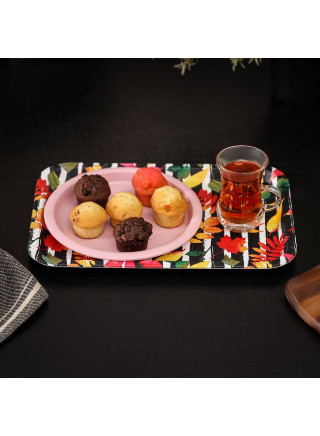Royalford Royalford 31X21 CM Rectangular Leather Tray- RF11268| Elegant and Sleek Design with Durable and Long-Lasting Construction| Ideal for Serving Drink and as a Dcor Piece| Multi-Color Assorted Colour 31cm  - Image 3