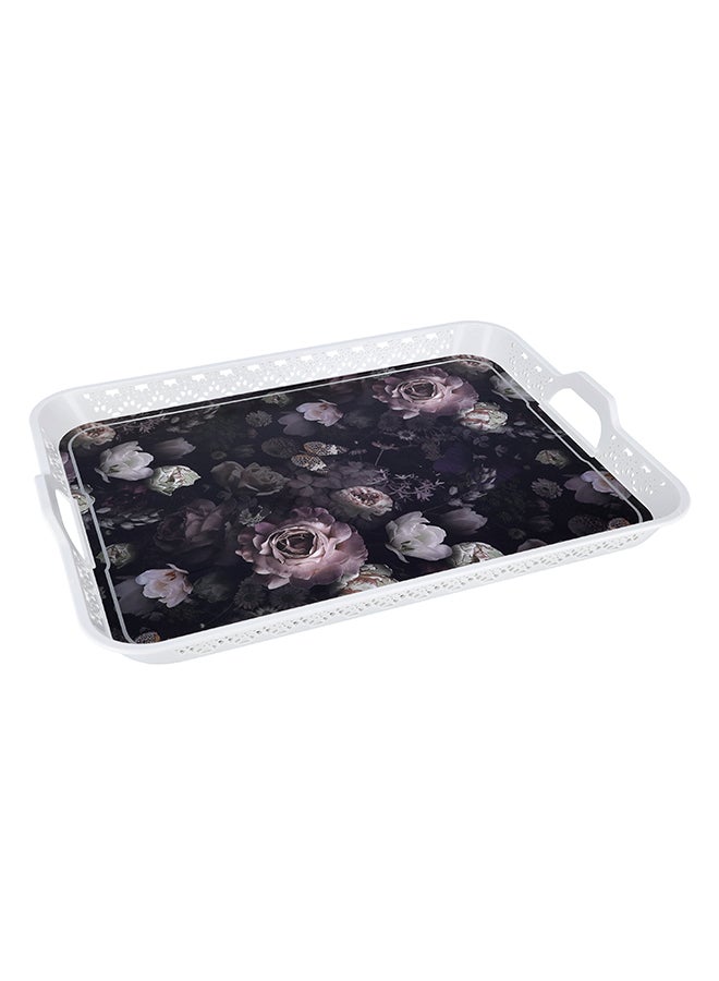 Royalford - Premium Plasticware Rectangular Breakfast Cereal Tray Assorted Colour 51x38cm - Image 1