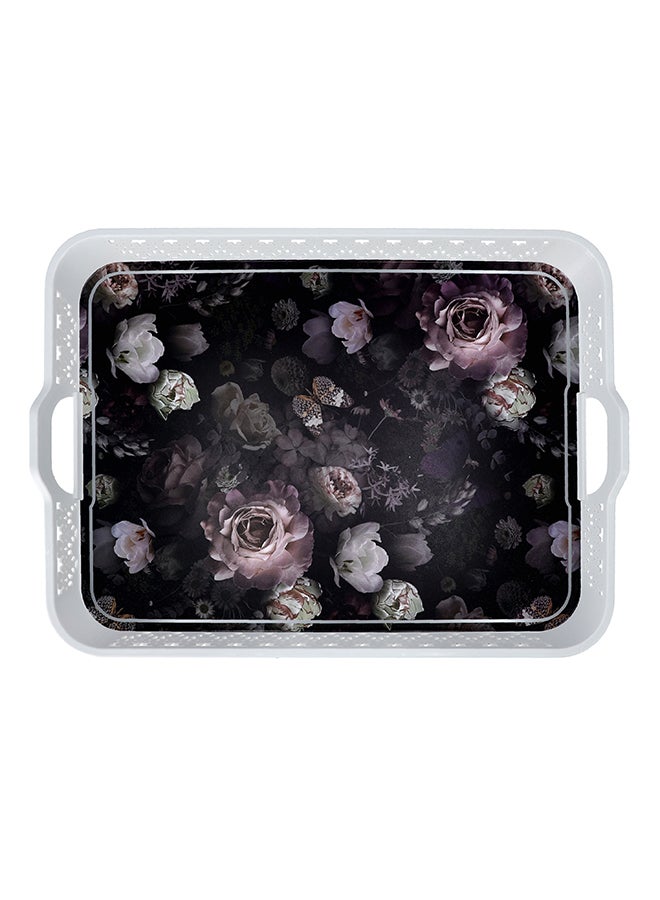 Royalford - Premium Plasticware Rectangular Breakfast Cereal Tray Assorted Colour 51x38cm - Image 1
