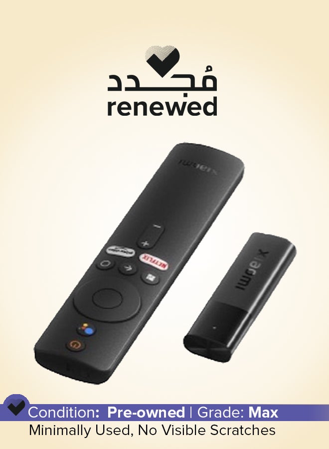 شاومي تم تجديده - جهاز بث Mi TV Stick 4K Ultra HD، يعمل بنظام Android TV 11 مع جهاز التحكم عن بعد الصوتي Google Assistant ومشغل بث الوسائط - Image 1