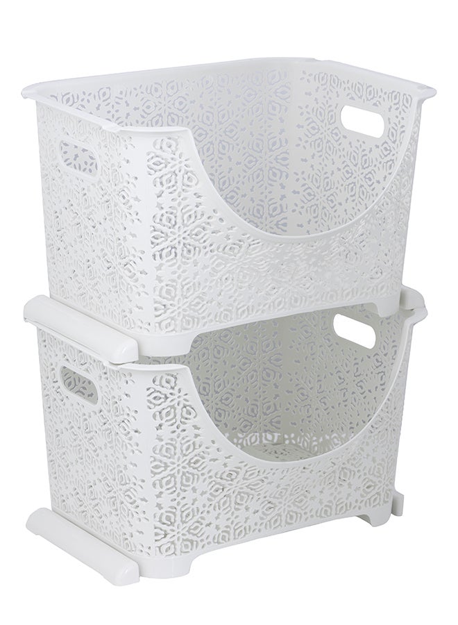 Royalford 4-Tier Storage Cabinet Plastic Rack Closet Organizer Box Suitable For Home Bedroom, Kitchen Assorted Color 39x27x88cm - Image 5