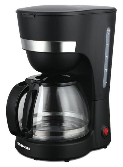 Coffee Maker, 30 Second Anti-Drip Function, Keep Warm Function, Glass Jar, 1.25 L 750 W NCM1210AX Black