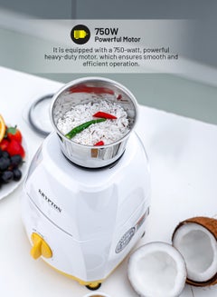 KRYPTON 3-In-1 Mixer Grinder 750 W KNB6425C White  - Image 3