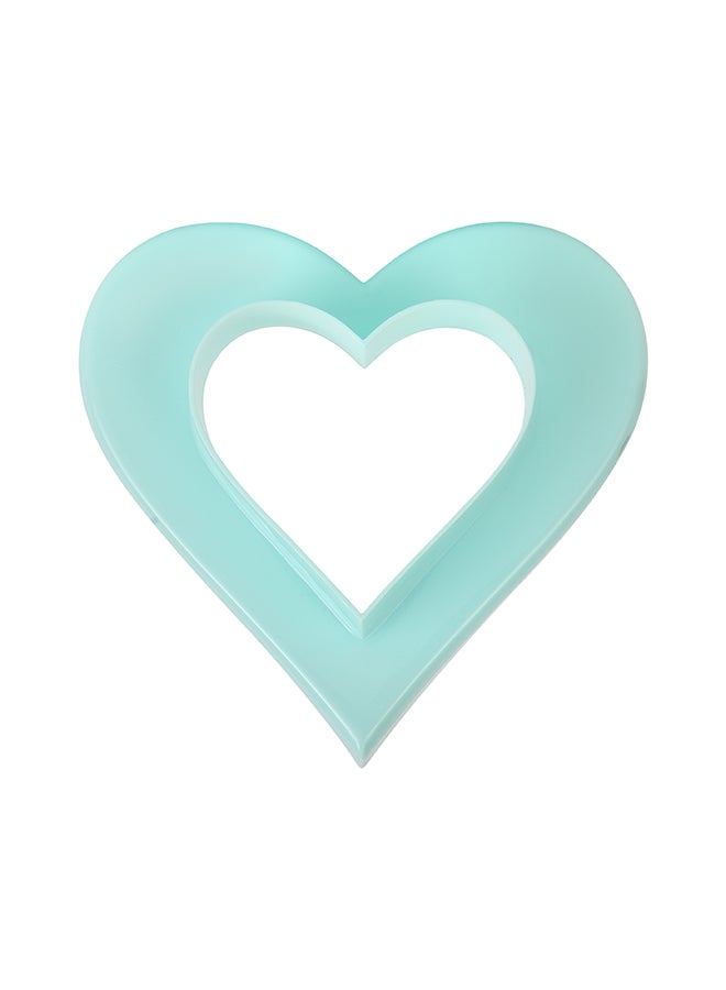 Royalford - 3-Piece Heart Shaped Double Side Cookie Cutter, Bpa Free & Odor Free Multicolour 10x10x4cm - Image 1