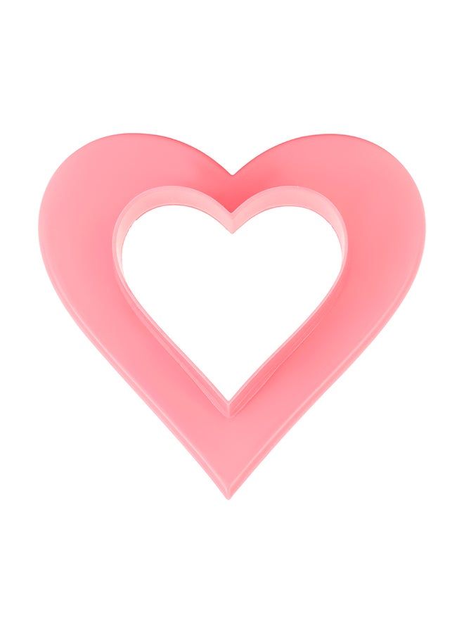 Royalford - 3-Piece Heart Shaped Double Side Cookie Cutter, Bpa Free & Odor Free Multicolour 10x10x4cm - Image 1