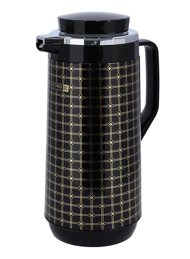 رويال فورد 1Ltr Double Wall Vacuum Flask  33.5Oz Hot Cold Asbetos Free Pink Glass Inner Multi Color - Image 2