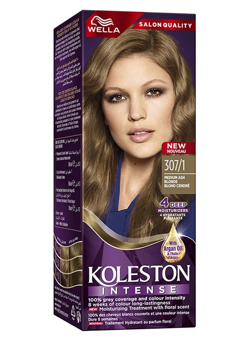WELLA Koleston Intense Hair Color 307/1 Medium Ash Blonde - Image 1