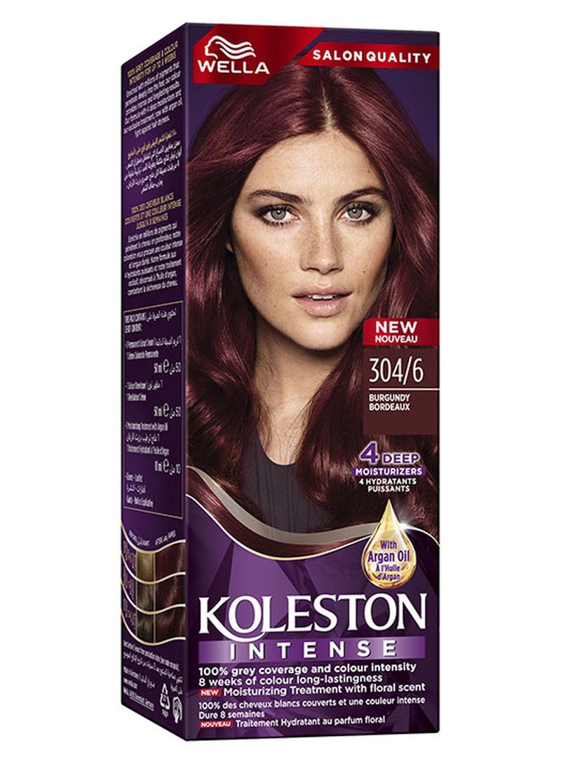 WELLA Koleston Intense Hair Color 304/6 Burgundy - Image 1
