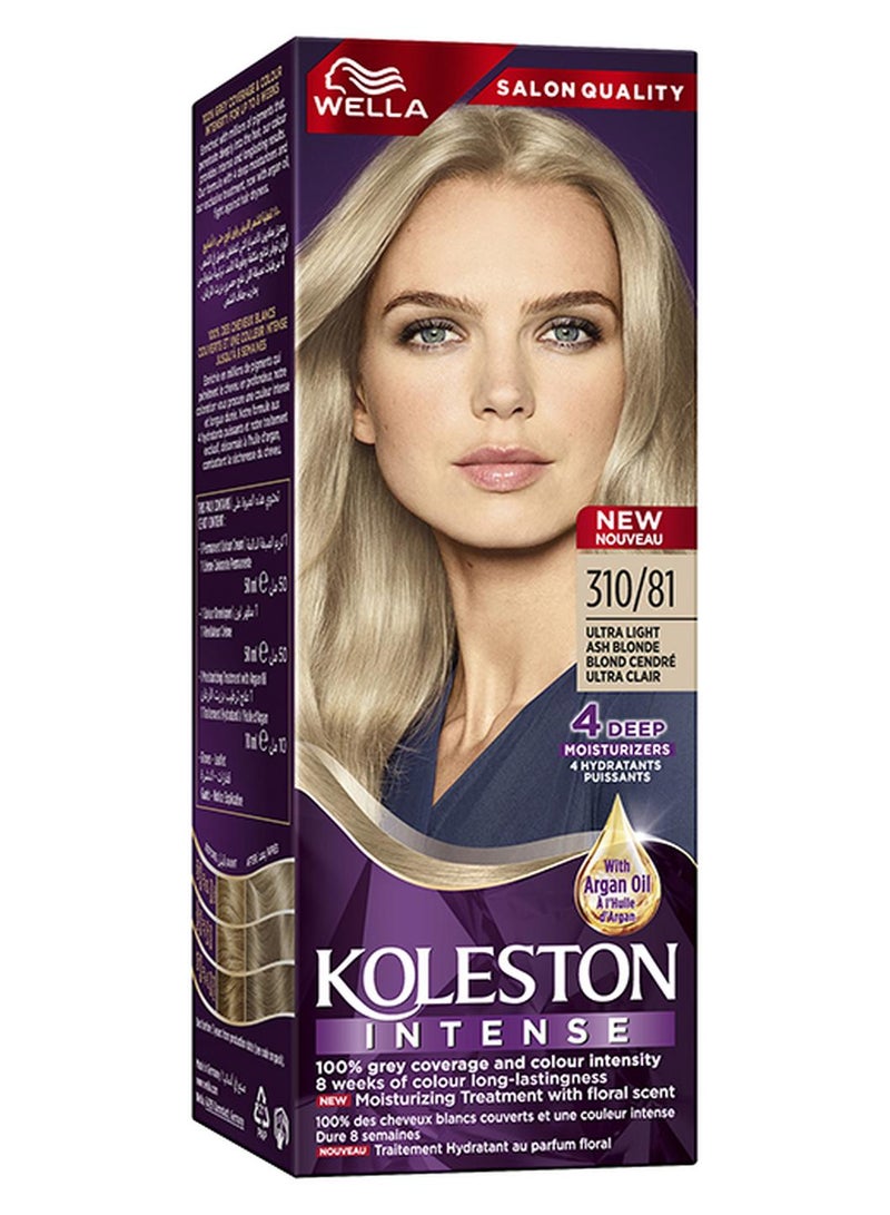 WELLA Koleston Intense Hair Color 310/81 Ultra Light Ash Blonde - Image 1