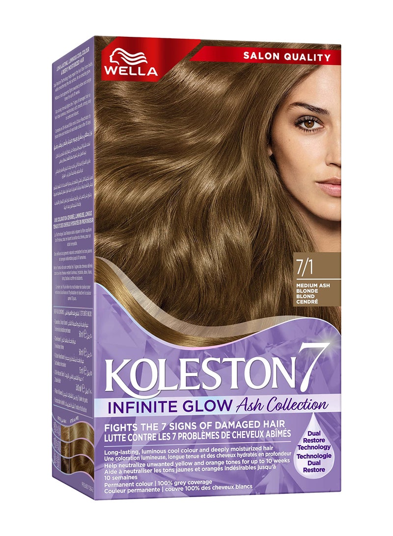 Koleston Supreme Hair Color 7/1 Medium Ash Blonde - pnsku/N53393870A/45/_/1742190518/07a89a04-ef52-4f69-acd9-0ac11ba391a0