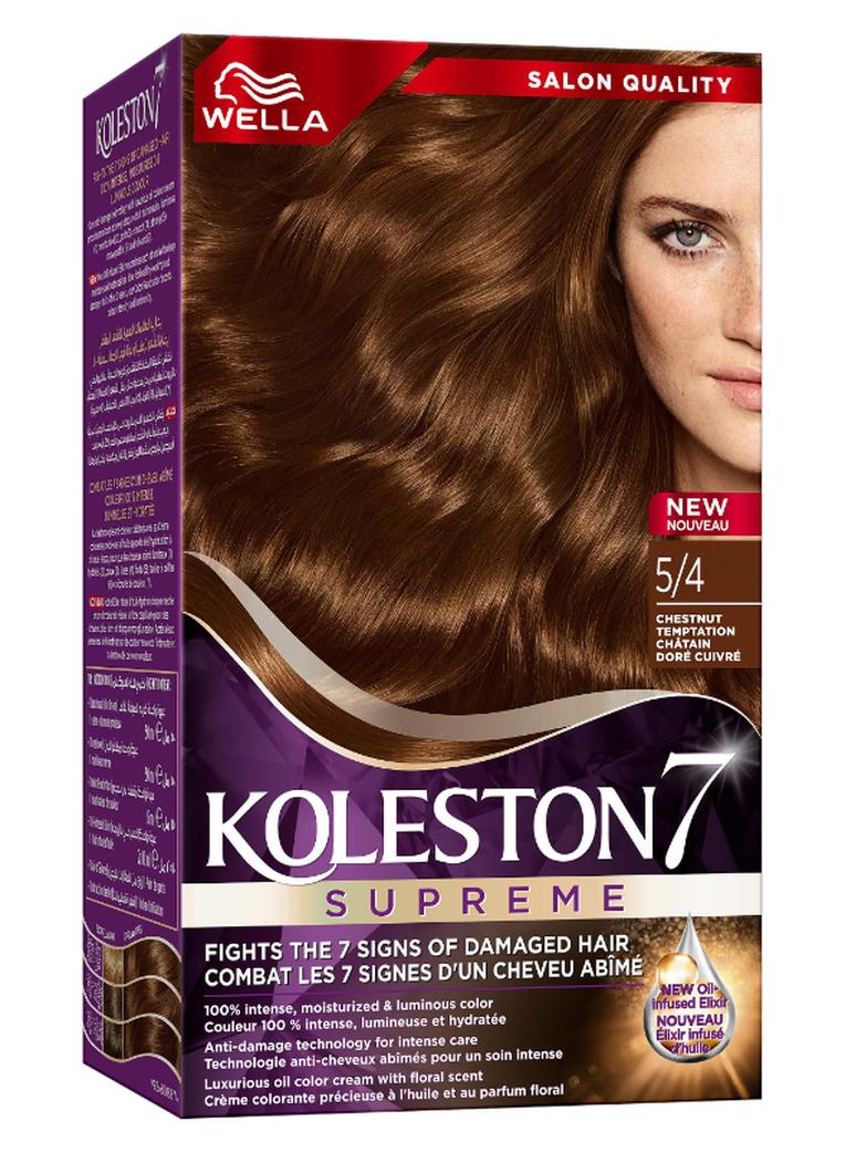 WELLA Koleston Supreme Hair Color 5/4 Chestnut Temptation - Image 1