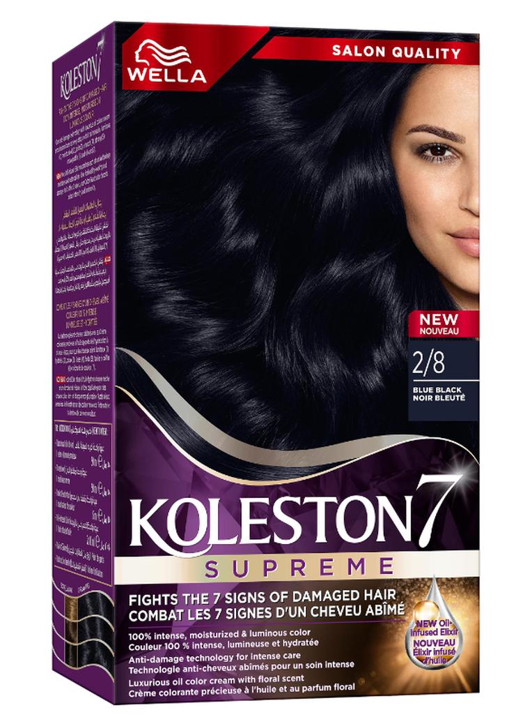 WELLA Koleston Supreme Hair Color 2/8 Blue Black - Image 1