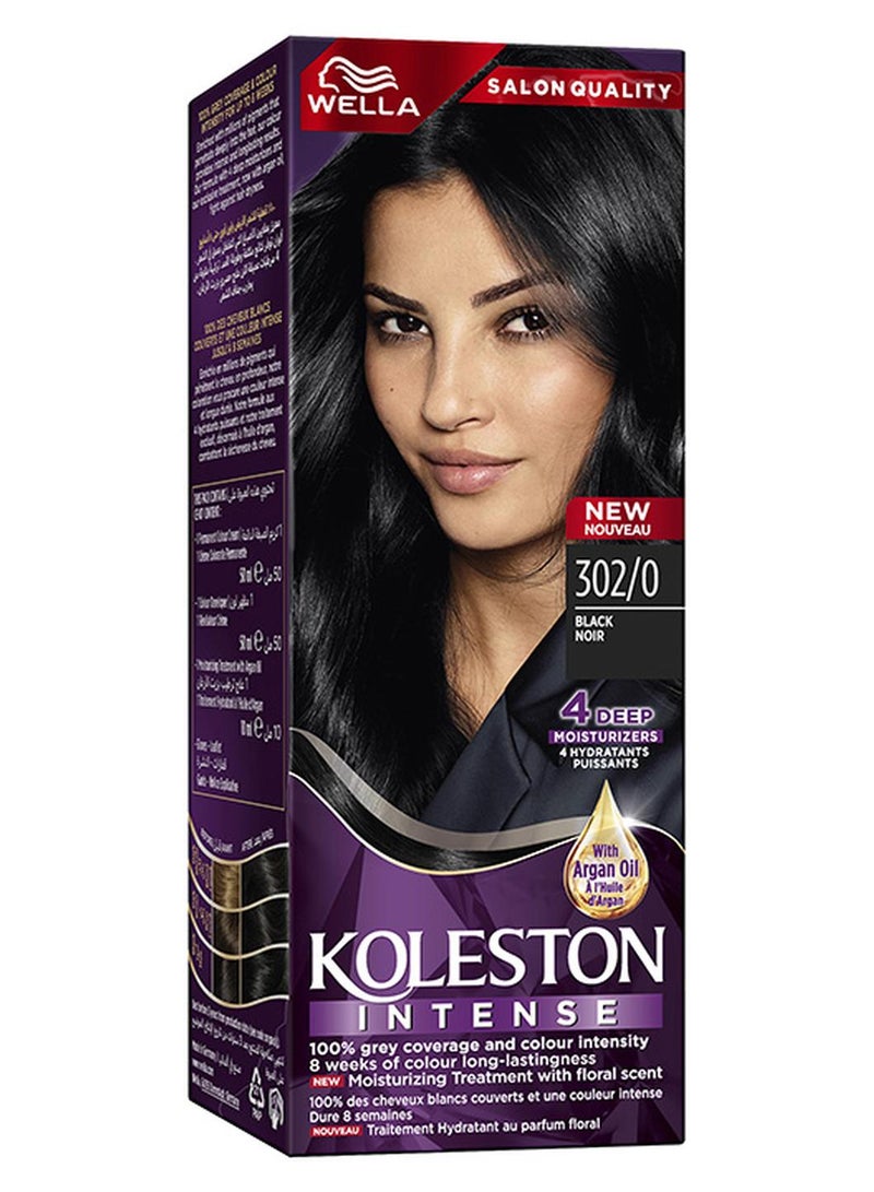 WELLA Koleston Intense Hair Color 302/0 Black - Image 1