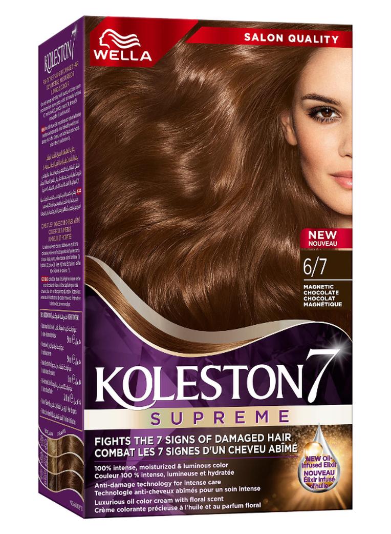WELLA Koleston Supreme Hair Color 6/7 Magnetic Chocolate - Image 1