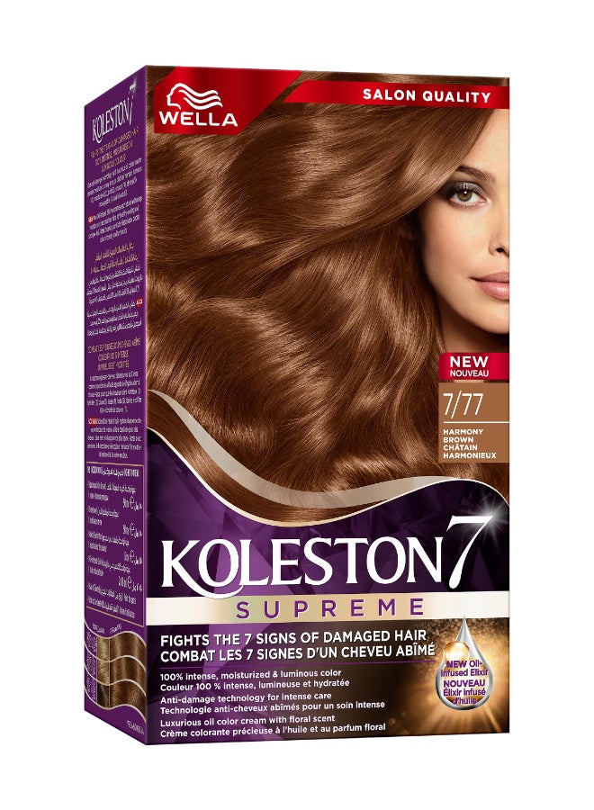 ويلا كوليستون سوبريم صبغة شعر 7/77 بني هارموني 7/77 بني متناغم - Image 1