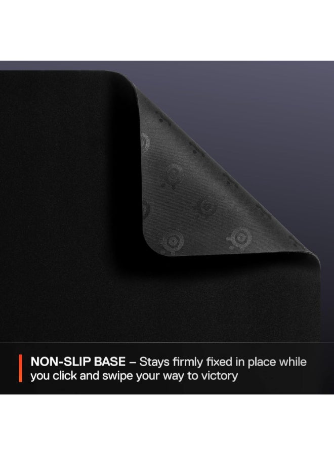 SteelSeries Medium QcK Gaming Mouse Pad, Non-Slip Rubber Base (320x270x2mm) (Black) | 63004 - Image 2
