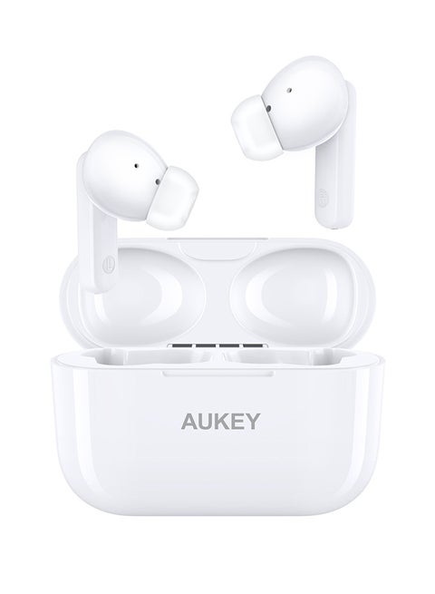 True Wireless Earbuds، BT5.4, IPX5 Waterproof, 25 Hours battery Life, 3.6g Weight, EP-M1S White