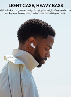 Aukey True Wireless Earbuds، BT5.4, IPX5 Waterproof, 25 Hours battery Life, 3.6g Weight, EP-M1S White  - Image 5